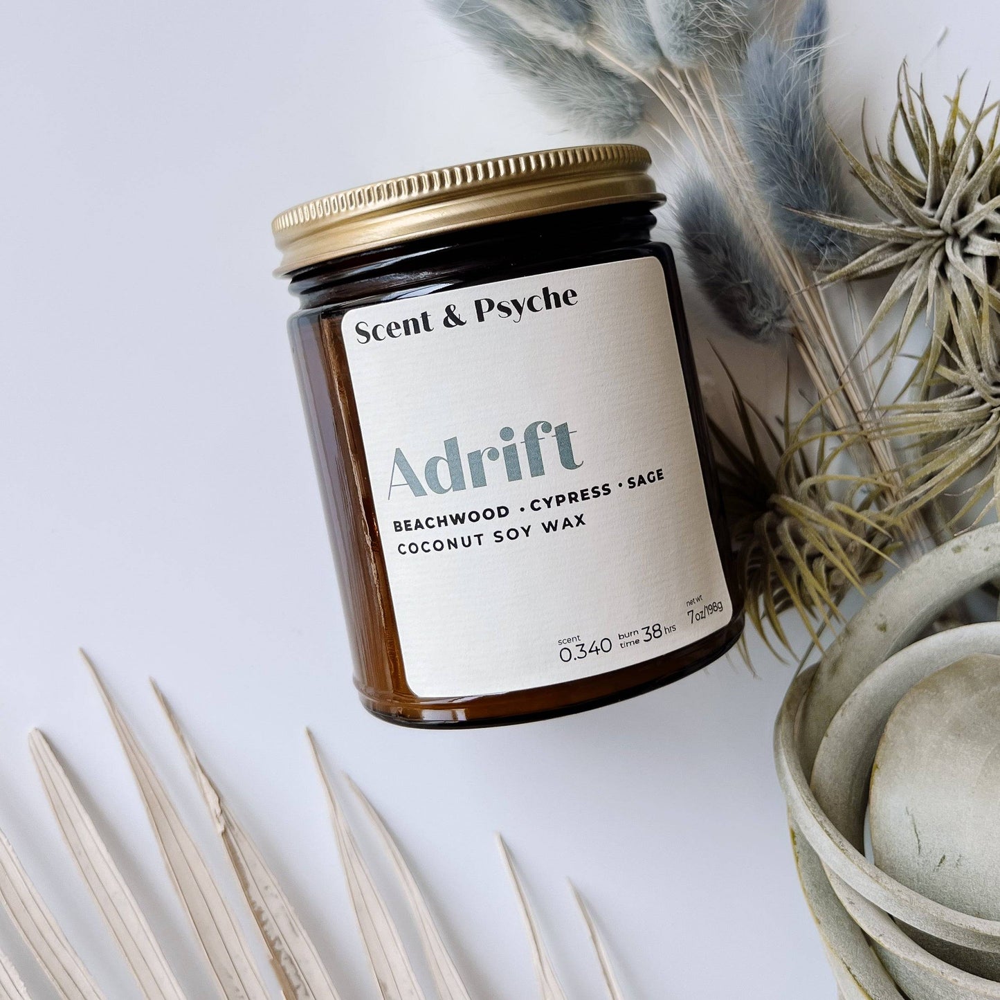 Adrift Beachwood Cypress and Sage Candle