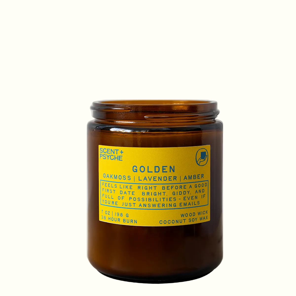 Golden Wood Wick Candle