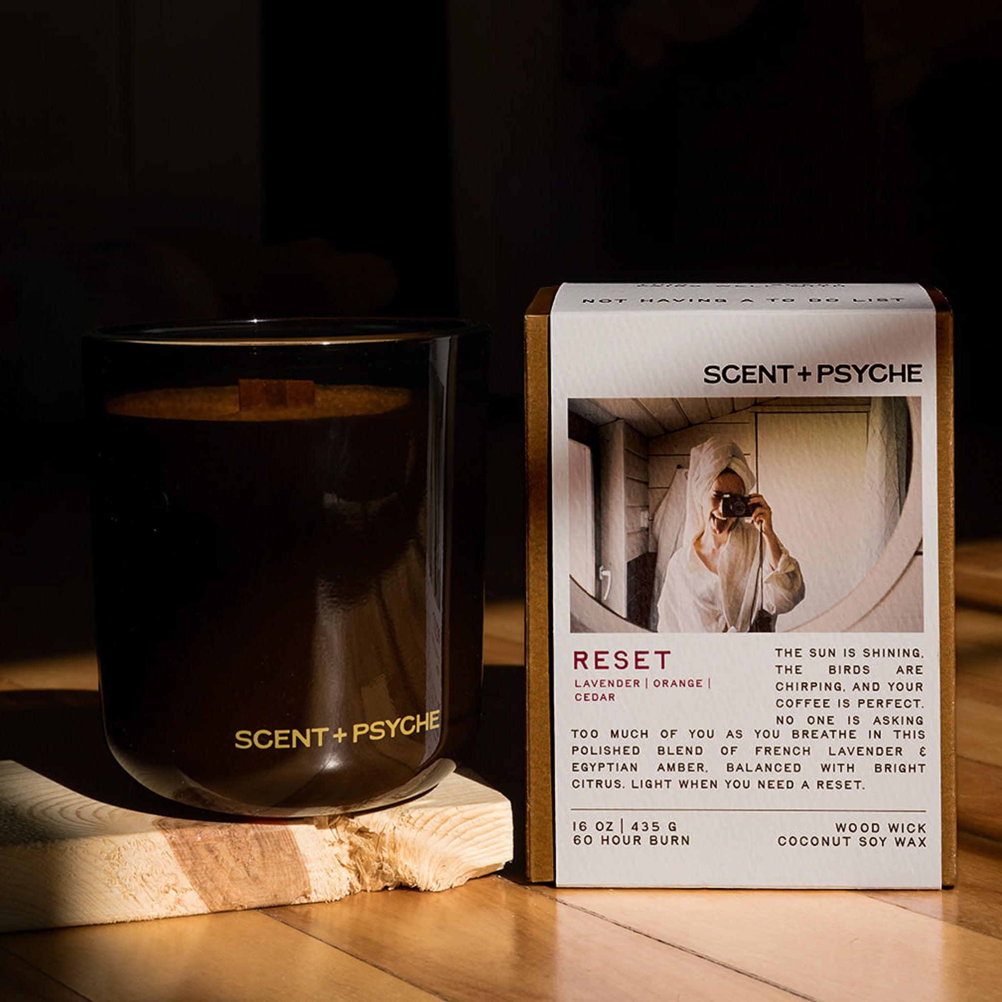 Reset Wood Wick Candle