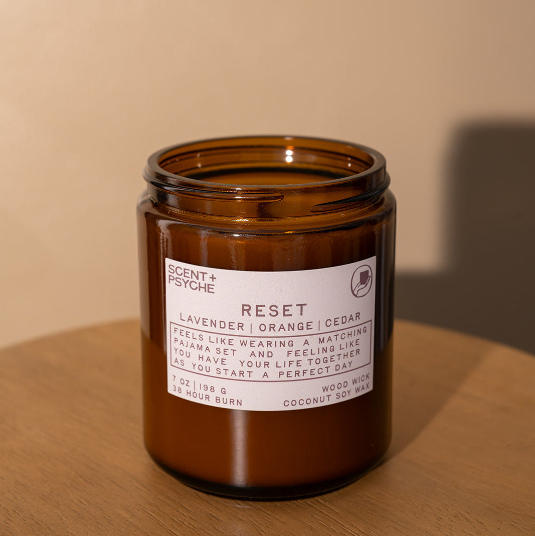Reset Wood Wick Candle