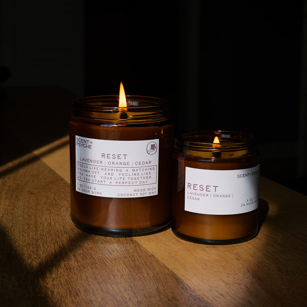 Reset Wood Wick Candle