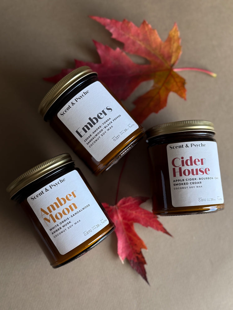 7oz Candle Gift Sets – Sets of 3 clean burning wood wick candles
