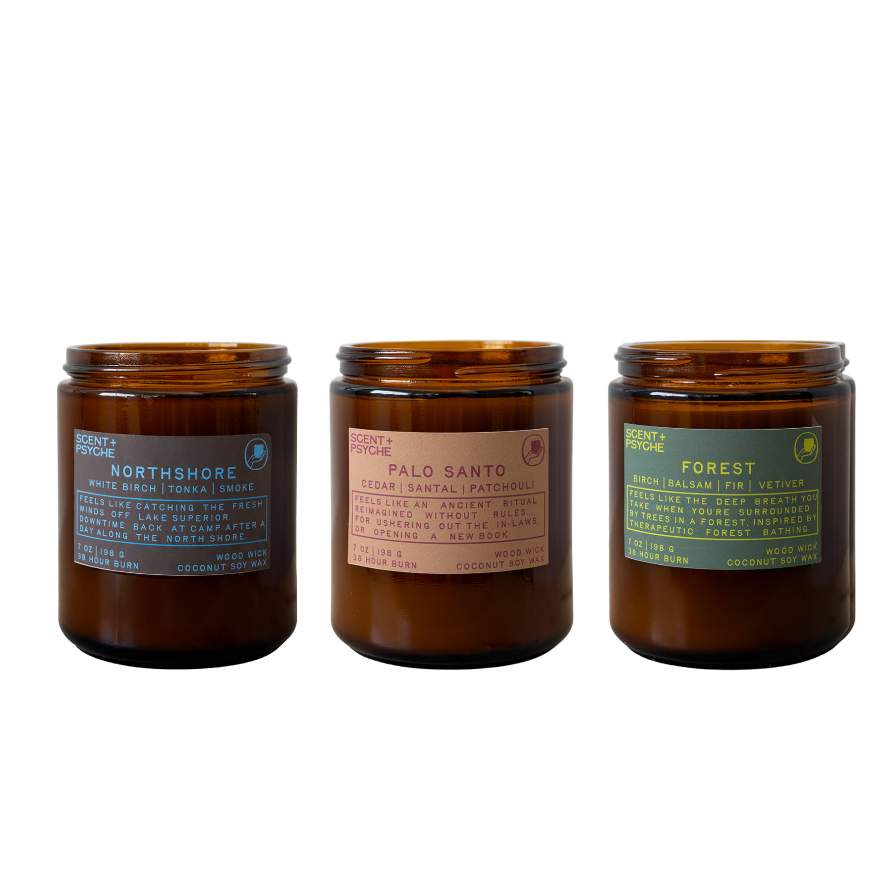 Grounded + Earthy Scented Candle Bundle | Signature Size