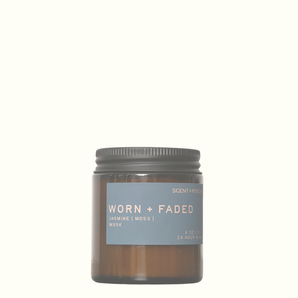 Worn + Faded Wood Wick Candle