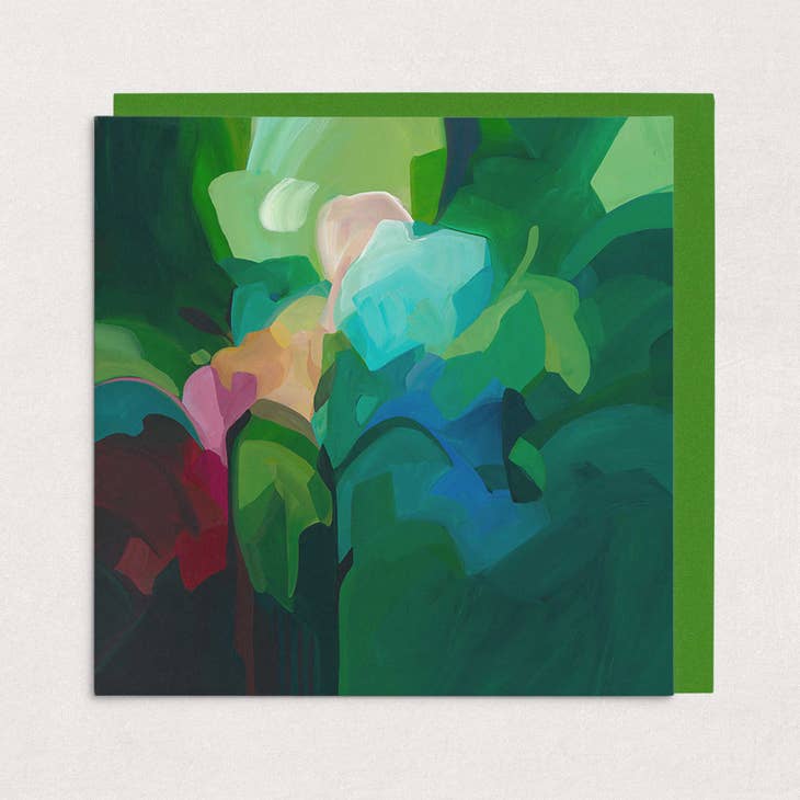 
                  
                    Emerald Green  Abstract Greeting Card | Abstract Art Card
                  
                