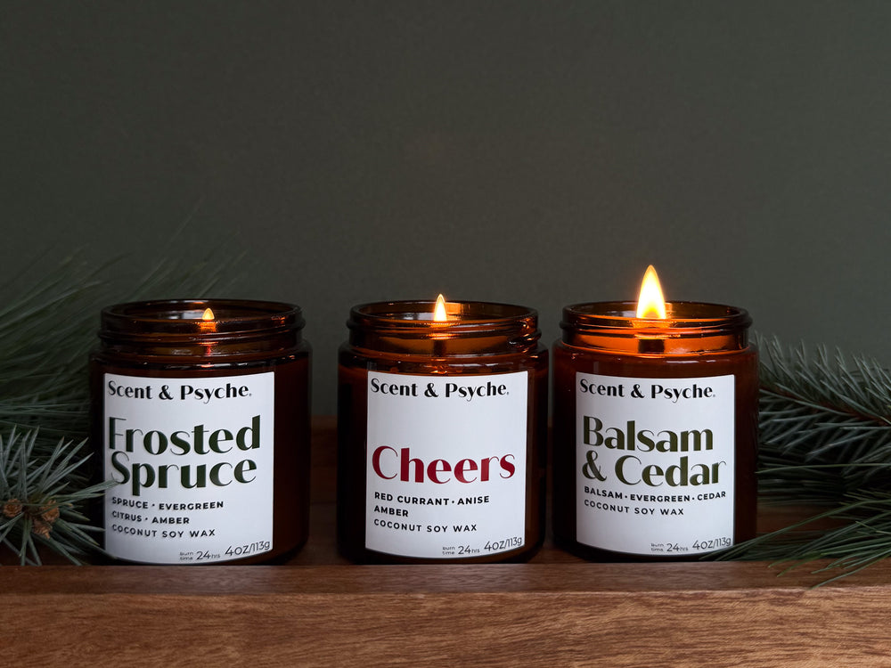 
                  
                    Holiday Cheer Bundle - Set of 3 4oz Wood Wick Candles
                  
                