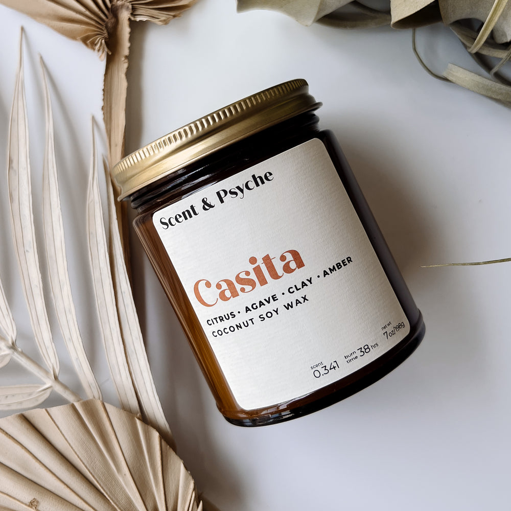 
                  
                    Casita Scented Candle  - 7oz Amber Jar
                  
                