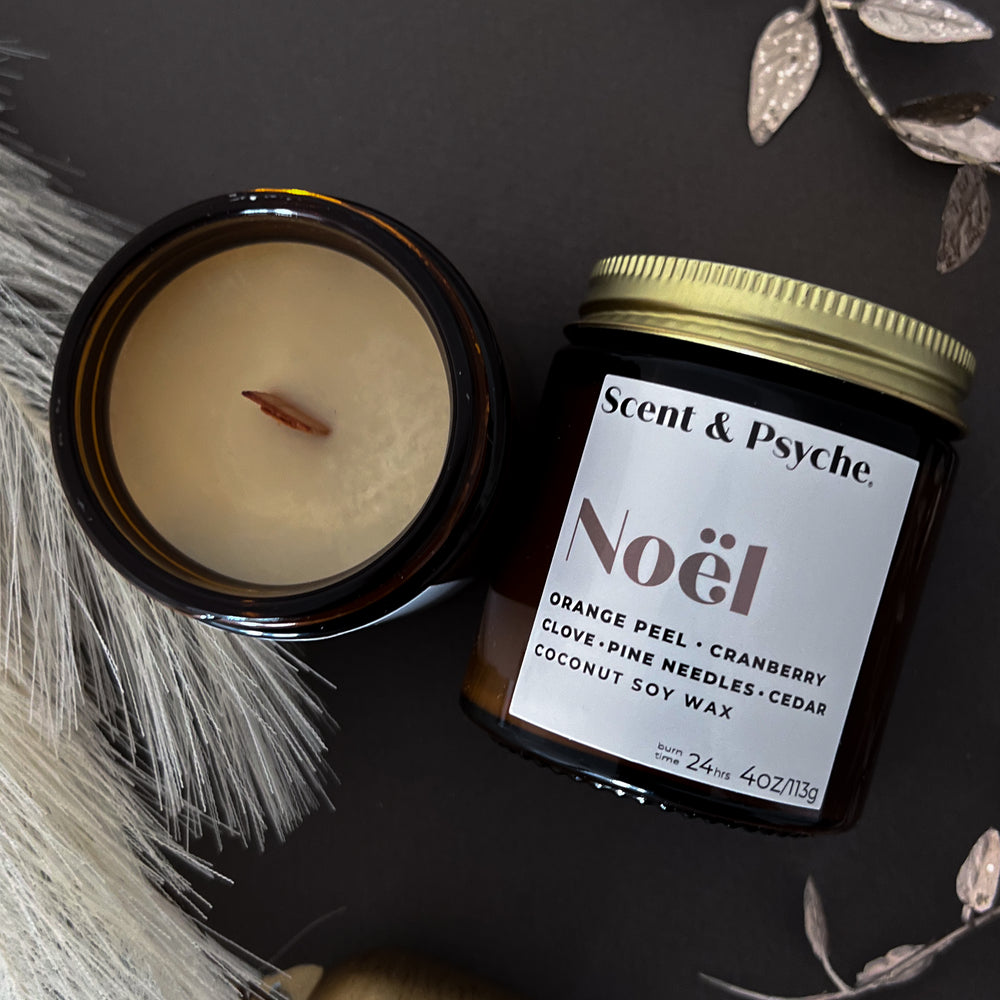 Noel Scented Candle   - 4oz Amber Jar