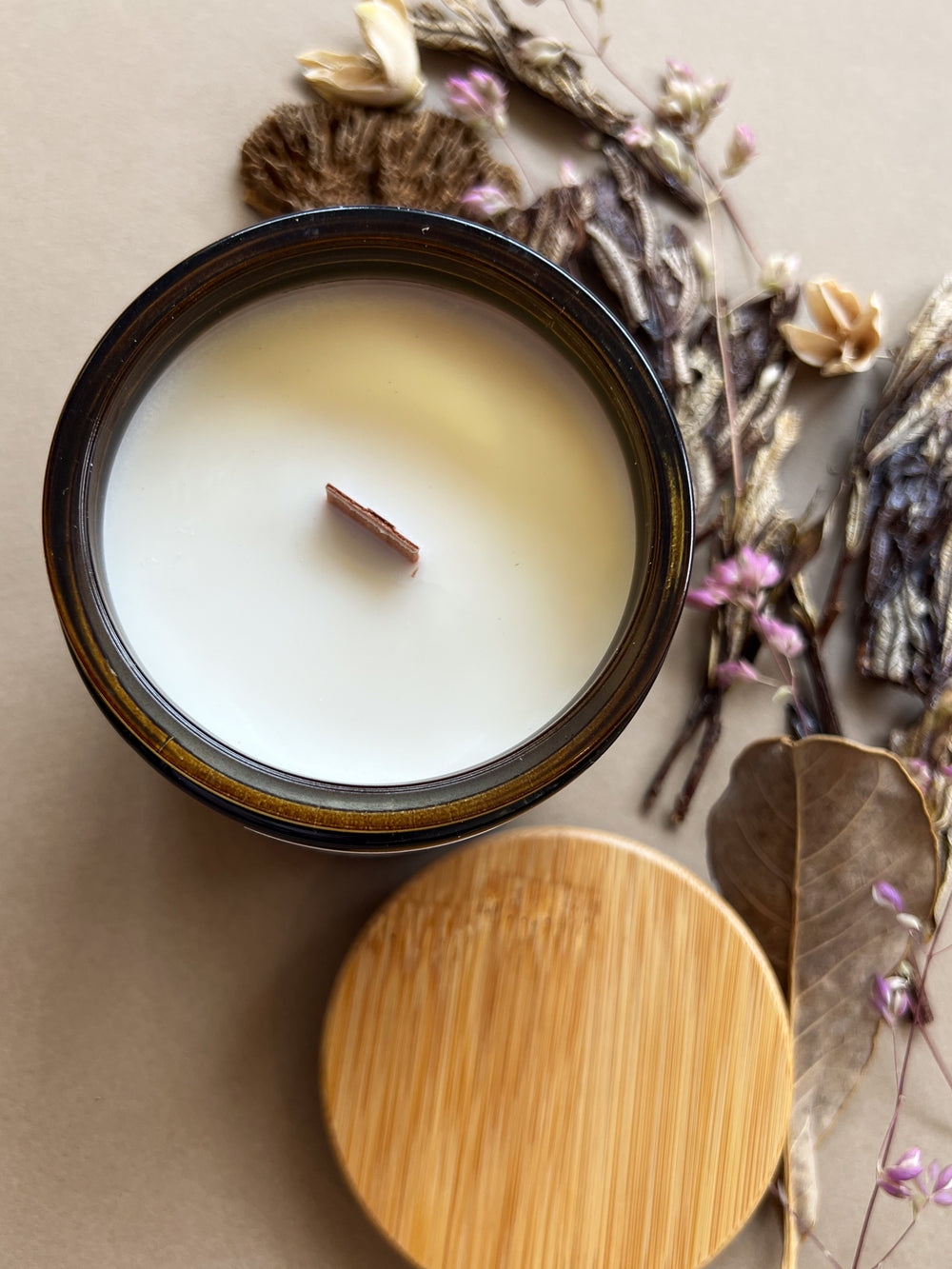 Grounded Wood Wick Scented Candle - 15oz