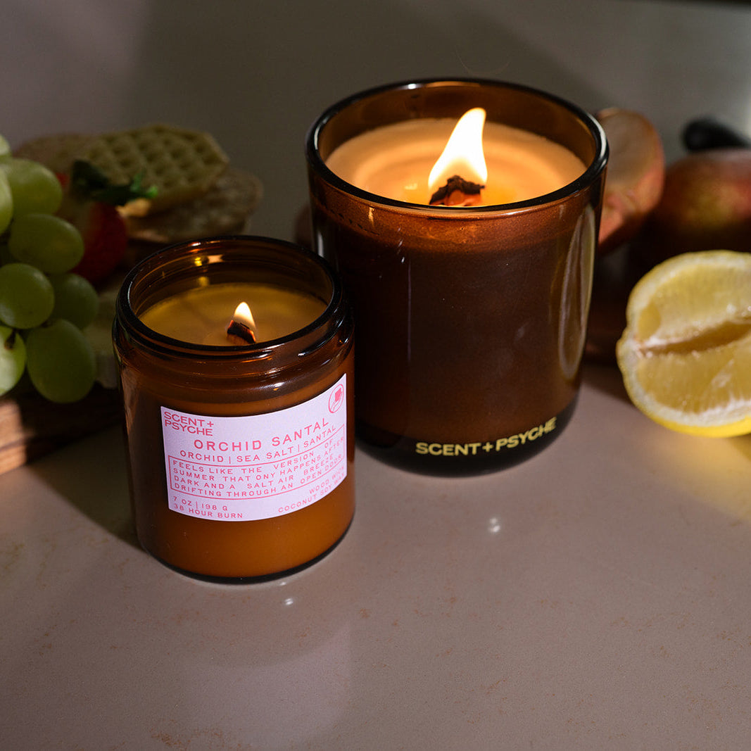 Orchid Santal Wood Wick Candle