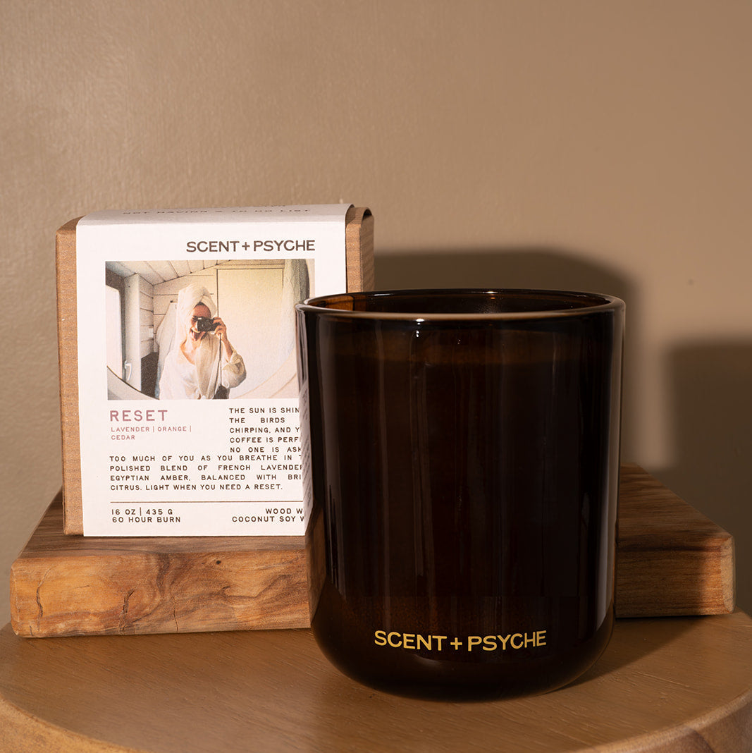 Reset Wood Wick Candle