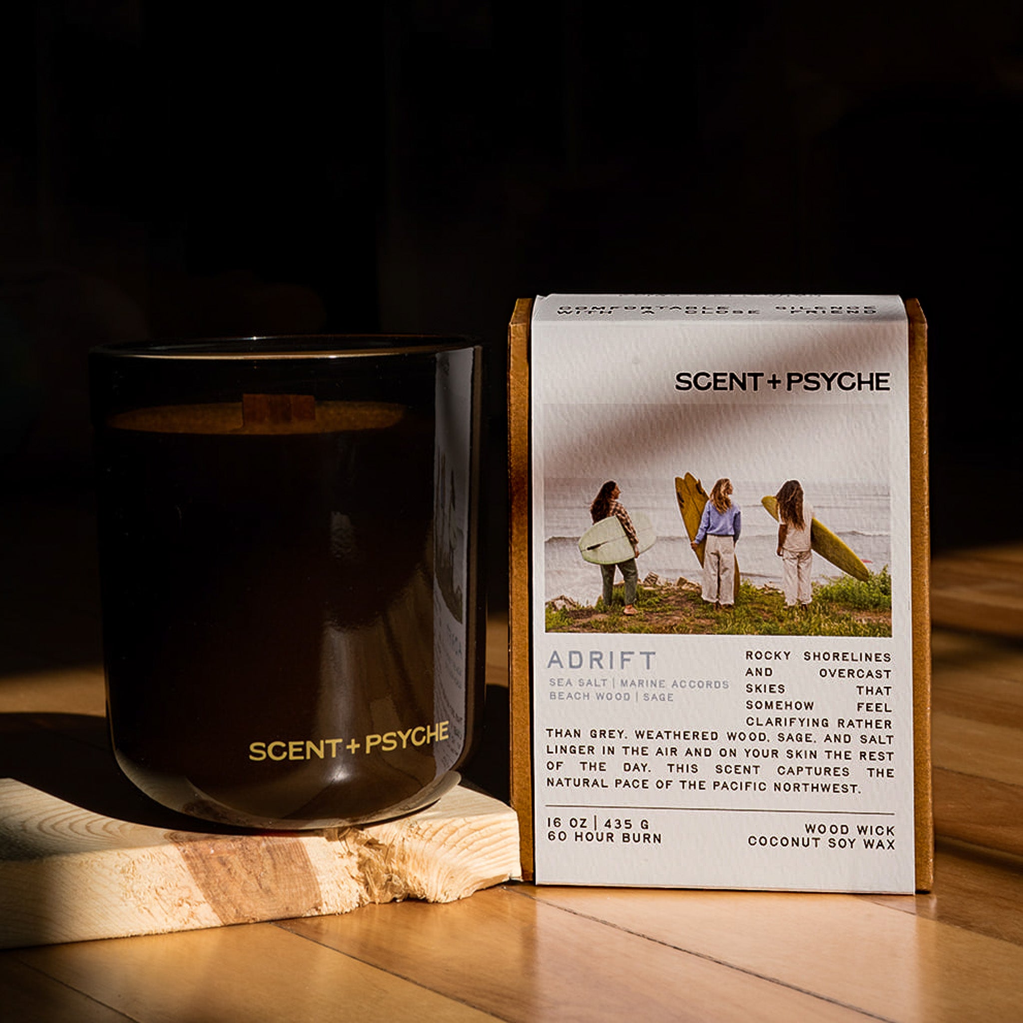 Adrift Wood Wick Candle