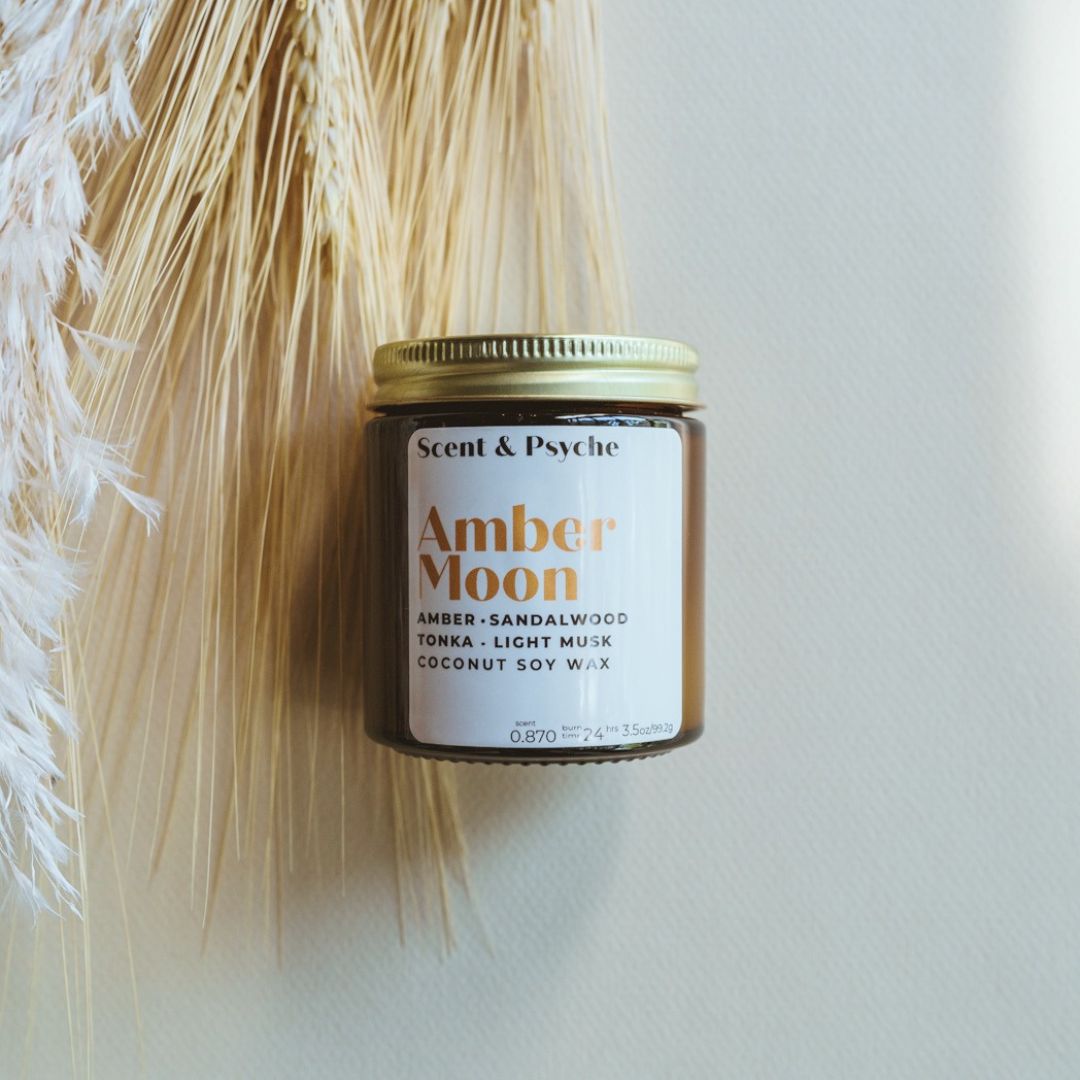 
                  
                    Amber Moon Scented Candle   - 4oz Amber Jar
                  
                