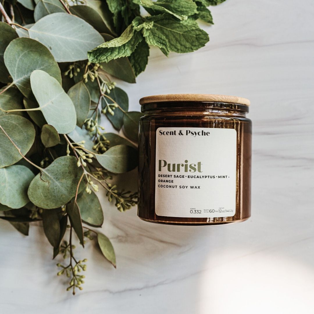 
                  
                    Purist Scented Candle  - 12oz Amber Jar
                  
                