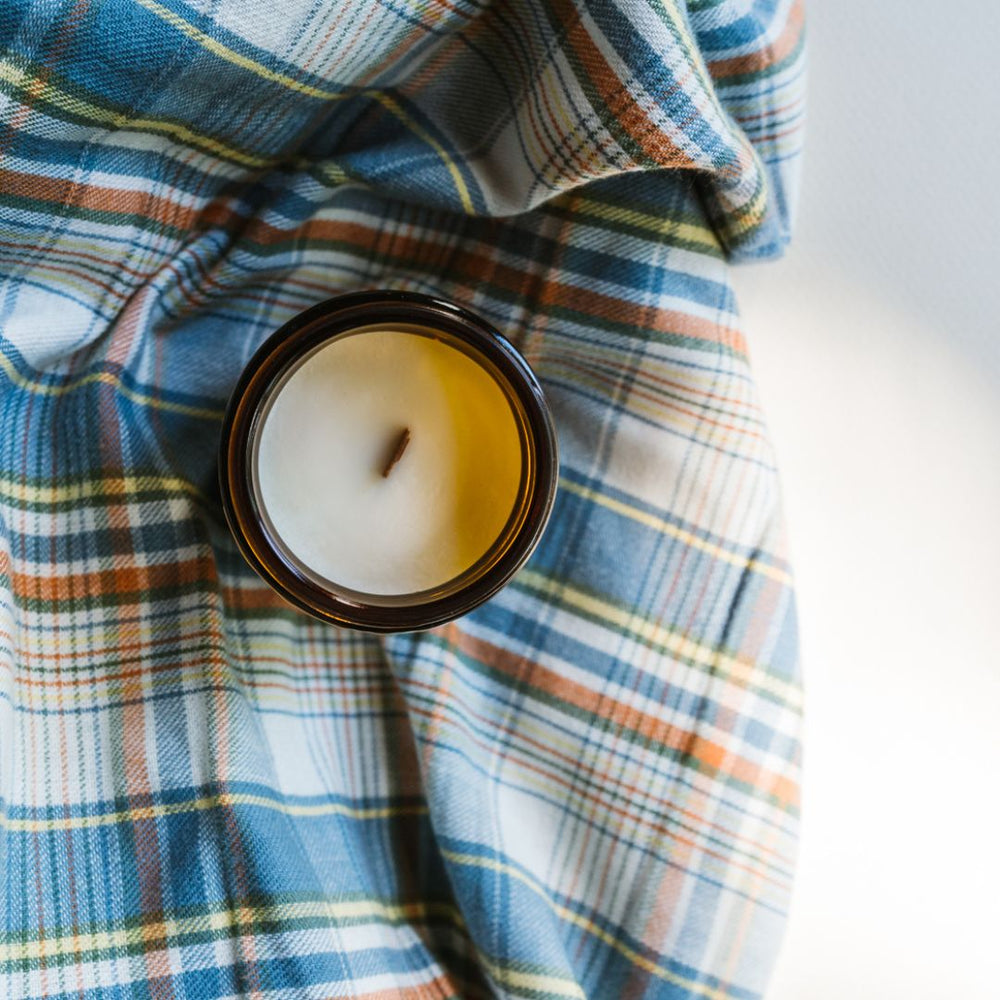 
                  
                    Flannel Scented Candle   - 4oz Amber Jar
                  
                