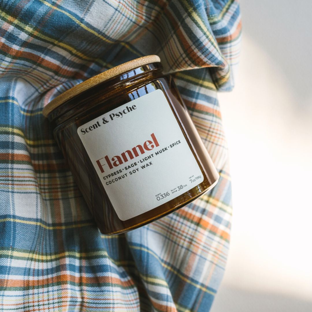 
                  
                    Flannel Scented Candle  - 12oz Amber Jar
                  
                