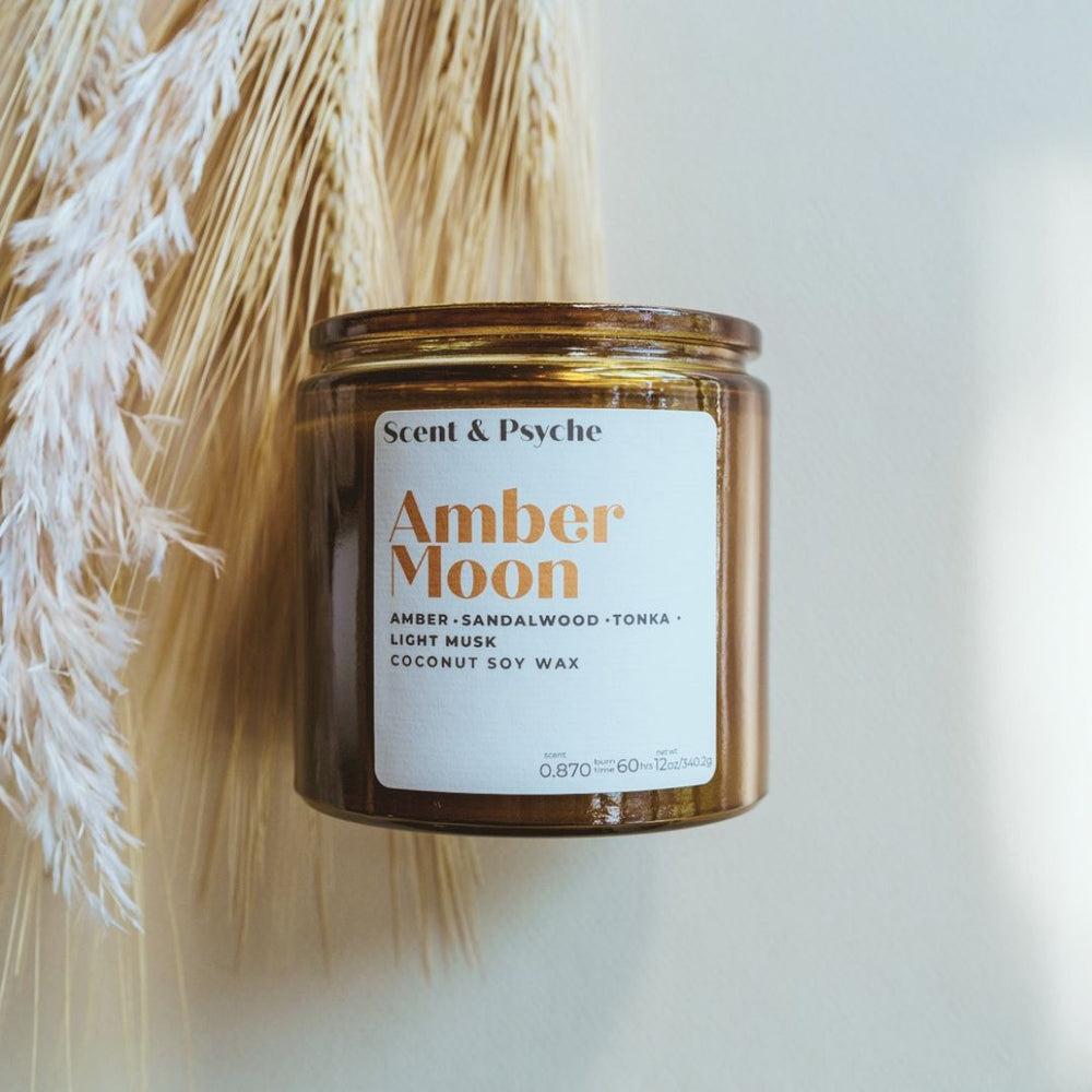 Amber Moon  - 12oz Amber Jar