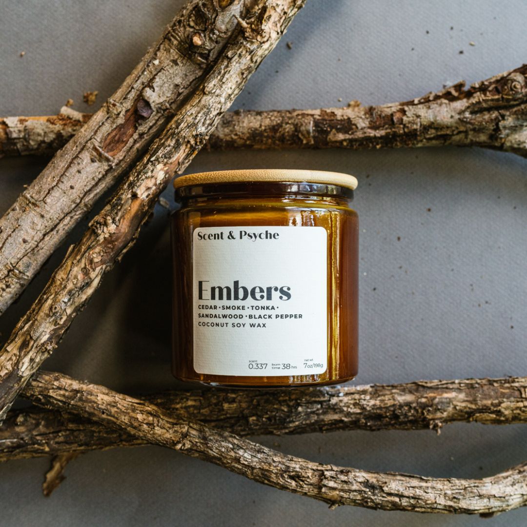
                  
                    Embers Scented Candle  - 12oz Amber Jar
                  
                