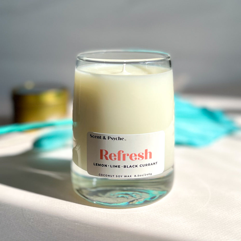 Refresh Scented Candle -- 8.5oz Glass Jar