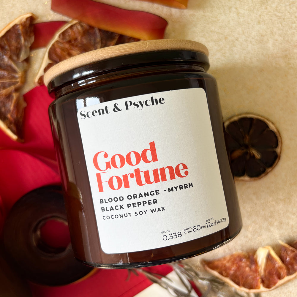 
                  
                    Good Fortune Scented Candle  - 12oz Amber Jar
                  
                