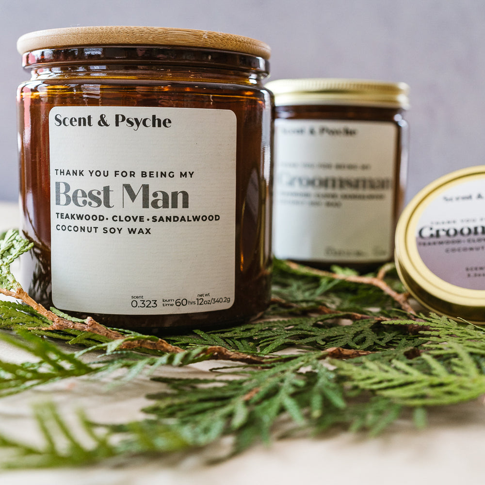 
                  
                    Best Man Scented Candle  - 12oz Amber Jar
                  
                